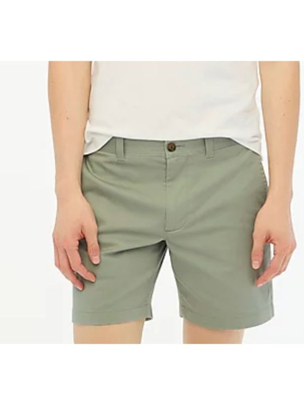 J.CREW FACTORY 7" flex chino short in quarry green size 29